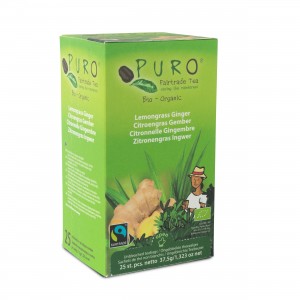 Puro Fairtrade tea LEMONGR GINGER BIO 1 x 25 pcs