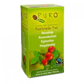 Puro Fairtrade thee ROZENBOTTEL 1 x 25 st.