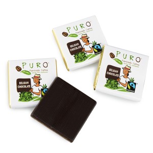 Puro Fairtrade chocolade napolitain puur 250 st  