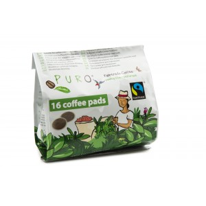 Puro Fairtrade coffee PADS 4 x 16 pcs